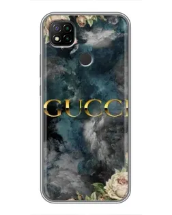 Чохол для Xiaomi Redmi 9c з картинкою «Абстрактні квіти Gucci»
