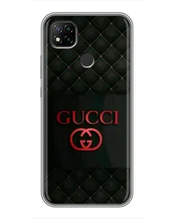 Чохол для Xiaomi Redmi 9c з картинкою «Gucci — стьобаний чорний»