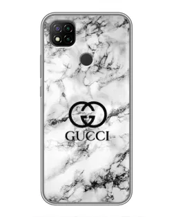 Чохол для Xiaomi Redmi 9c з картинкою «Gucci — мармуровий шик»
