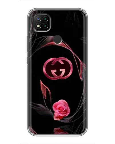 Чохол для Xiaomi Redmi 9c з картинкою «Gucci — неонова троянда»