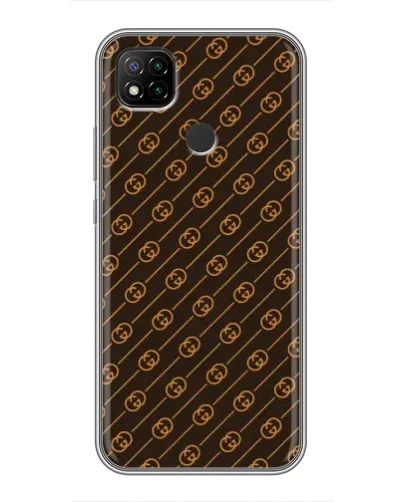 Чохол для Xiaomi Redmi 9c з картинкою «Gucci — золоті діагоналі»