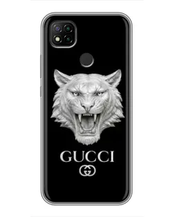 Чехол для Xiaomi Redmi 9c с картинкой «Gucci — серебряный лев» Чехол для Xiaomi Redmi 9c с картинкой «Gucci — серебряный лев»