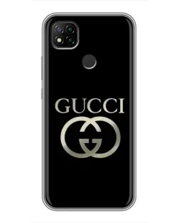 Чехол для Xiaomi Redmi 9c с картинкой «Gucci — золото на черном» Чехол для Xiaomi Redmi 9c с картинкой «Gucci — золото на черном»