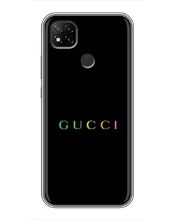 Чехол для Xiaomi Redmi 9c с картинкой «Gucci — неоновый минимализм» Чехол для Xiaomi Redmi 9c с картинкой «Gucci — неоновый минимализм»