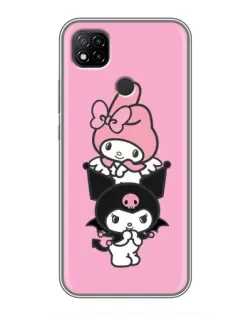 Чохол для Xiaomi Redmi 9c з картинкою «My Melody та Kuromi»