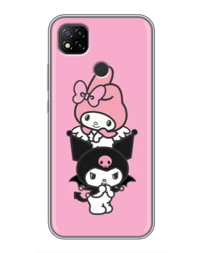 Чехол для Xiaomi Redmi 9c с картинкой «My Melody и Kuromi» Чехол для Xiaomi Redmi 9c с картинкой «My Melody и Kuromi»