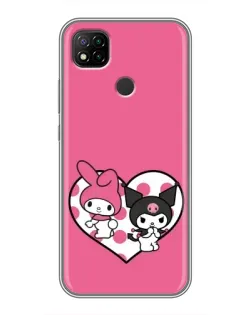 Чохол для Xiaomi Redmi 9c з картинкою «Kuromi та My Melody»