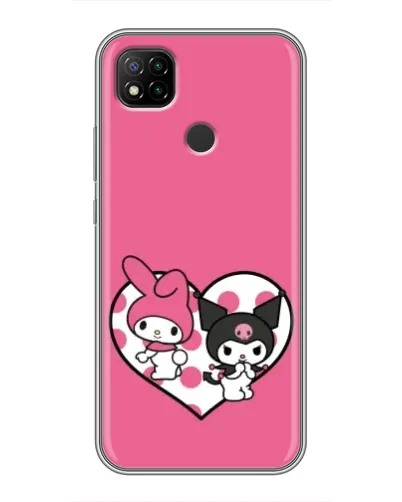 Чехол для Xiaomi Redmi 9c с картинкой «Kuromi и My Melody» Чехол для Xiaomi Redmi 9c с картинкой «Kuromi и My Melody»