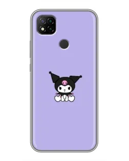 Чохол для Xiaomi Redmi 9c з картинкою «Kuromi — фіолетовий мінімалізм»