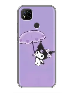 Чохол для Xiaomi Redmi 9c з картинкою «Kuromi з парасолькою»
