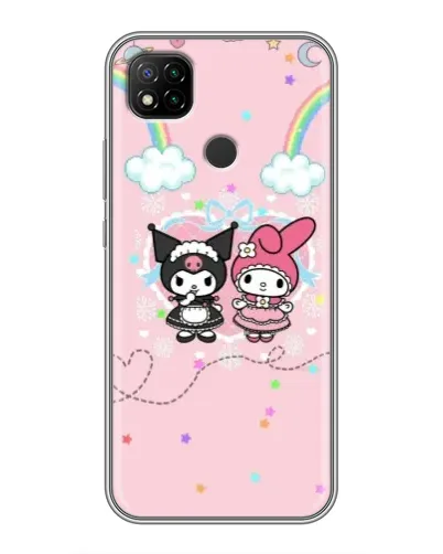 Чехол для Xiaomi Redmi 9c с картинкой «My Melody и Kuromi» Чехол для Xiaomi Redmi 9c с картинкой «My Melody и Kuromi»
