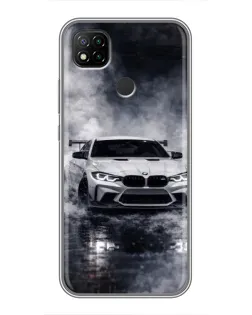 Чохол для Xiaomi Redmi 9c з картинкою «BMW крізь туман»