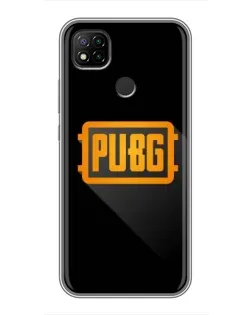 Чохол для Xiaomi Redmi 9c з картинкою «PUBG — рамка лого»