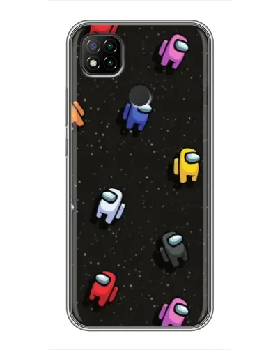 Чохол для Xiaomi Redmi 9c з картинкою «Космічний патерн Among Us»