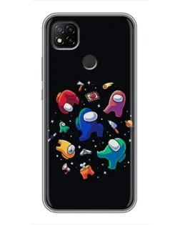 Чохол для Xiaomi Redmi 9c з картинкою «Among Us космос»