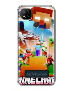Чехол для Xiaomi Redmi 9c с картинкой «Minecraft герои игры» Чехол для Xiaomi Redmi 9c с картинкой «Minecraft герои игры»