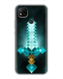 Чохол для Xiaomi Redmi 9c з картинкою «Алмазний меч неон»