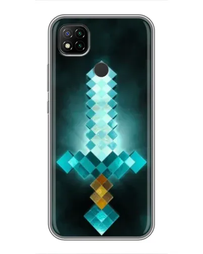Чохол для Xiaomi Redmi 9c з картинкою «Алмазний меч неон»