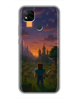 Чохол для Xiaomi Redmi 9c з картинкою «Стів біля вежі»