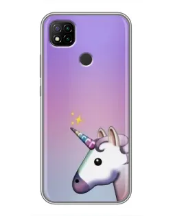Чехол для Xiaomi Redmi 9c с картинкой «Единорог градиент»