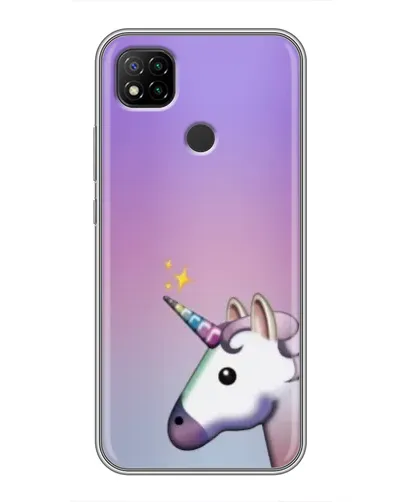 Чехол для Xiaomi Redmi 9c с картинкой «Единорог градиент»