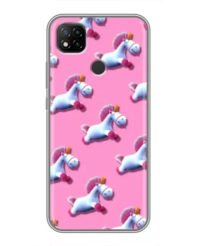 Чехол для Xiaomi Redmi 9c с картинкой «Единороги на розовом»