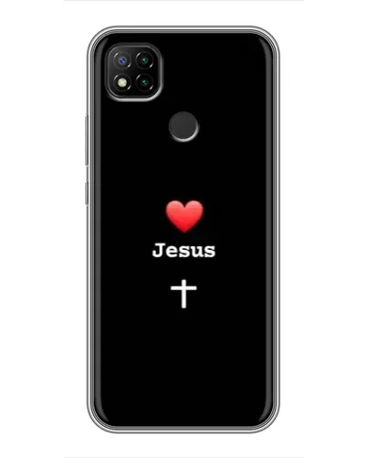 Чохол для Xiaomi Redmi 9c з картинкою «Серце - Jesus»