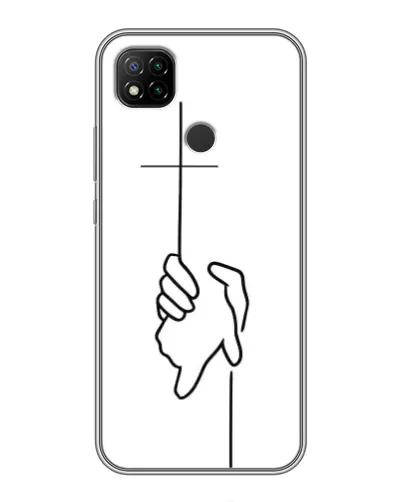 Чохол для Xiaomi Redmi 9c з картинкою «Рука тримає»