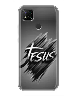 Чохол для Xiaomi Redmi 9c з картинкою «Напис Jesus Graffiti»