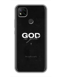 Чохол для Xiaomi Redmi 9c з картинкою «GOD — Бог над усім»