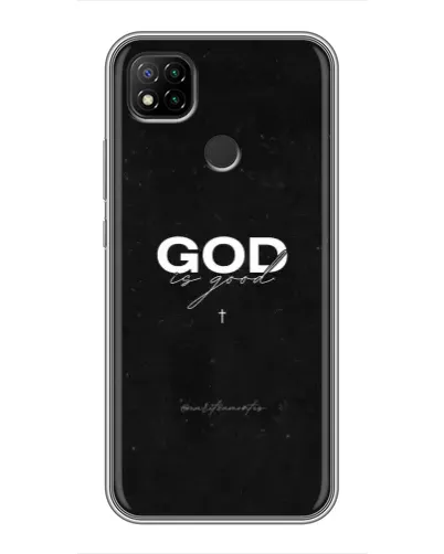 Чохол для Xiaomi Redmi 9c з картинкою «GOD — Бог над усім»