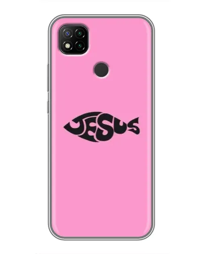 Чохол для Xiaomi Redmi 9c з картинкою «Рожевий символ Jesus»