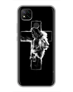 Чехол для Xiaomi Redmi 9c с картинкой «Сияющий крест Jesus»