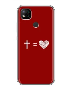 Чехол для Xiaomi Redmi 9c с картинкой «Уравнение любви»