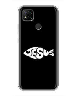 Чехол для Xiaomi Redmi 9c с картинкой «Рыба Jesus»