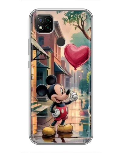 Чохол для Xiaomi Redmi 9c з картинкою «Міккі та кулька-серце» Чохол для Xiaomi Redmi 9c з картинкою «Міккі та кулька-серце»