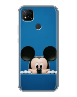 Чохол для Xiaomi Redmi 9c з картинкою «Міккі виглядає»