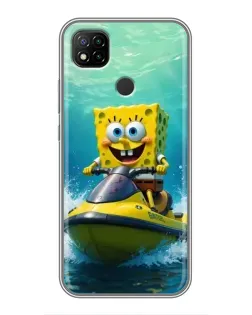 Чохол для Xiaomi Redmi 9c з картинкою «Спанч Боб на гідроциклі» Чохол для Xiaomi Redmi 9c з картинкою «Спанч Боб на гідроциклі»