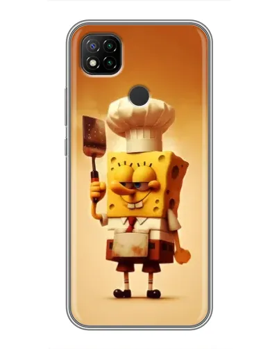 Чохол для Xiaomi Redmi 9c з картинкою «Губка Боб кухар»