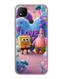Чохол для Xiaomi Redmi 9c з картинкою «Губка Боб Патрік»