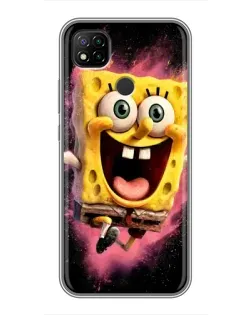 Чохол для Xiaomi Redmi 9c з картинкою «Вибуховий Спанч Боб»