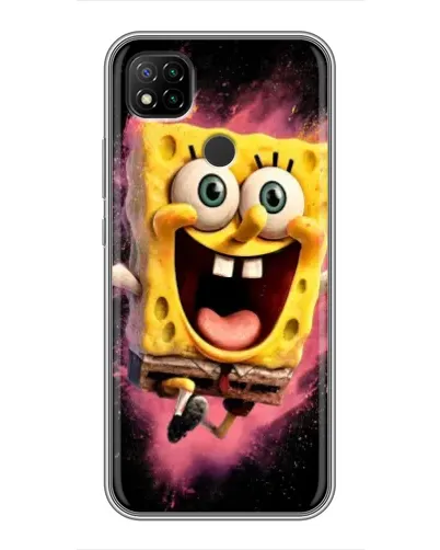Чохол для Xiaomi Redmi 9c з картинкою «Вибуховий Спанч Боб»