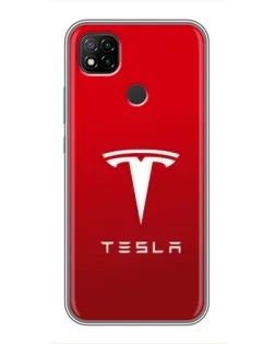 Чохол для Xiaomi Redmi 9c з картинкою «Tesla Red Classic»