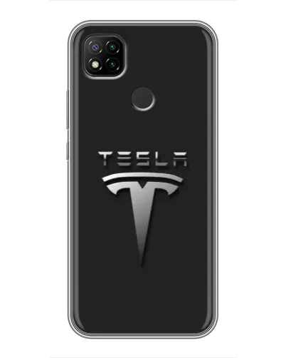 Чохол для Xiaomi Redmi 9c з картинкою «Сталевий логотип Tesla» Чохол для Xiaomi Redmi 9c з картинкою «Сталевий логотип Tesla»