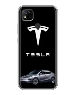 Чохол для Xiaomi Redmi 9c з картинкою «Tesla Model Y»