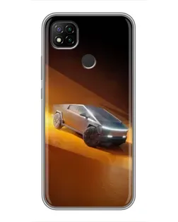 Чохол для Xiaomi Redmi 9c з картинкою «Cybertruck у пустелі»