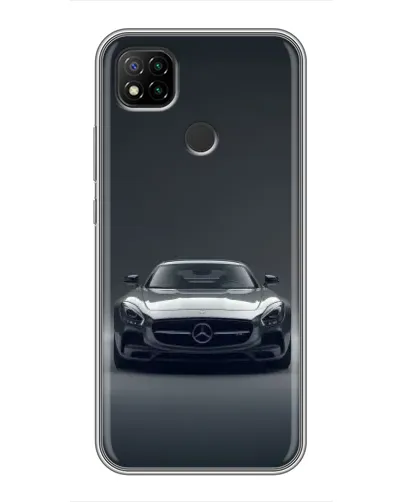 Чохол для Xiaomi Redmi 9c з картинкою «Mercedes на чорному» Чохол для Xiaomi Redmi 9c з картинкою «Mercedes на чорному»