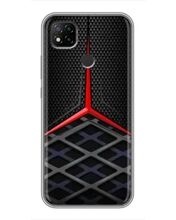 Чохол для Xiaomi Redmi 9c з картинкою «Mercedes Carbon Grid»