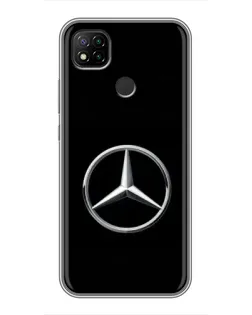 Чохол для Xiaomi Redmi 9c з картинкою «Mercedes класичний лого»
