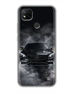 Чохол для Xiaomi Redmi 9c з картинкою «Mercedes у диму»